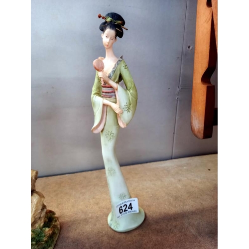 624 - 3 Geisha girl figurines