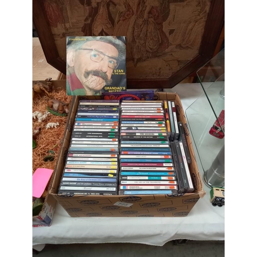 725 - A good selection of CD's & a signed  Stan & The Gang, Grandads motto, 45rpm record