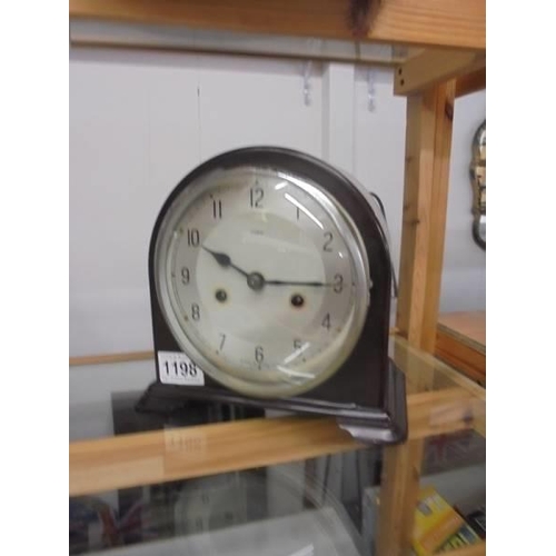 1198 - An Enfield bakelite cased mantel clock.