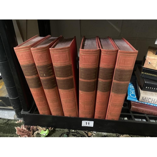 11 - Churchill related including Second World War (Chartwell Edition  6 volumes), My Early Life etc