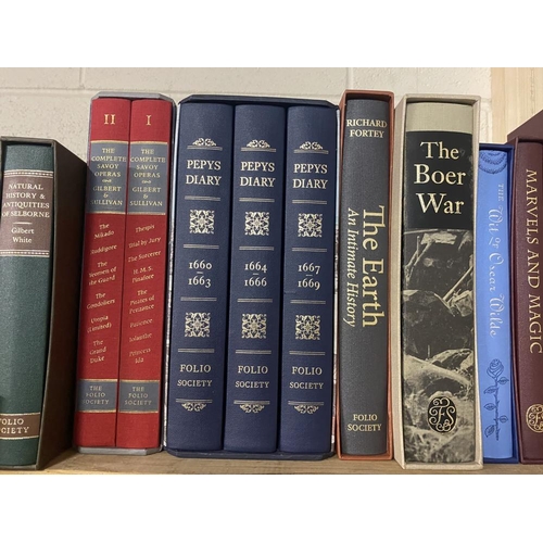 13 - A good collection of Folio Society Books and sets including Pepys Diary (3 volume set), The Complete... 