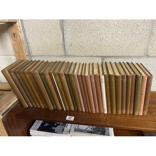 27 - Approximately 31 volumes of the The Yorkshire Archeaological Society