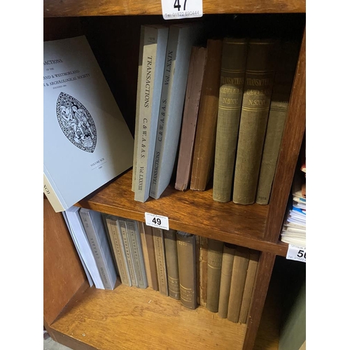 49 - A collection of Transactions of the Cumberland & Westmoreland Antiquarian & Archaeological Society