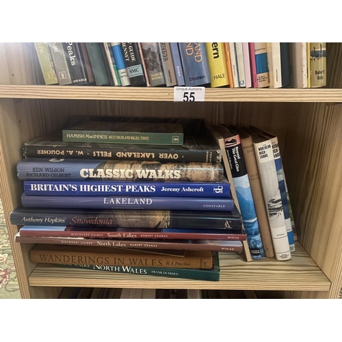 55 - A good collection of Lakeland, Scottish Highlands & Wales mountain books