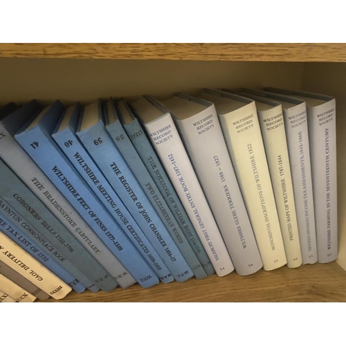 67 - Wiltshire history related including 30 volumes of the Wiltshire record Society (2 shelves)