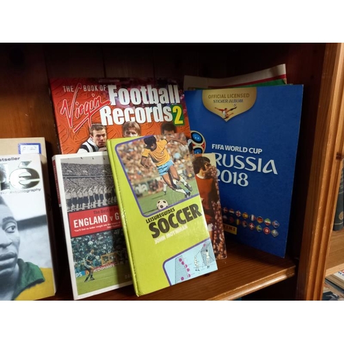 80 - Football related books including World Cup History, Pele, Celtic, Futebol etc