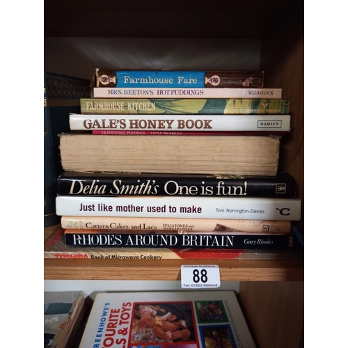 88 - Food and Drink related books including Encyclopedia of Chocolate, Farmhouse Cookbooks etc