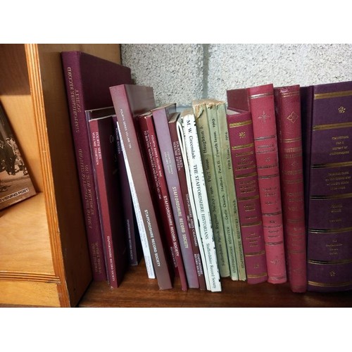 43 - A collection of Staffordshire collections & records books including bound volumes