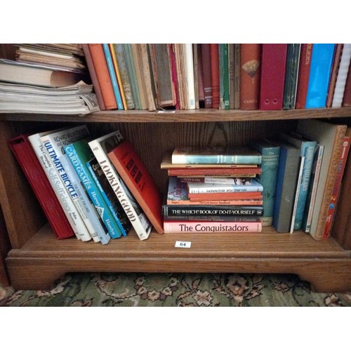 64 - A shelf of miscellaneous books