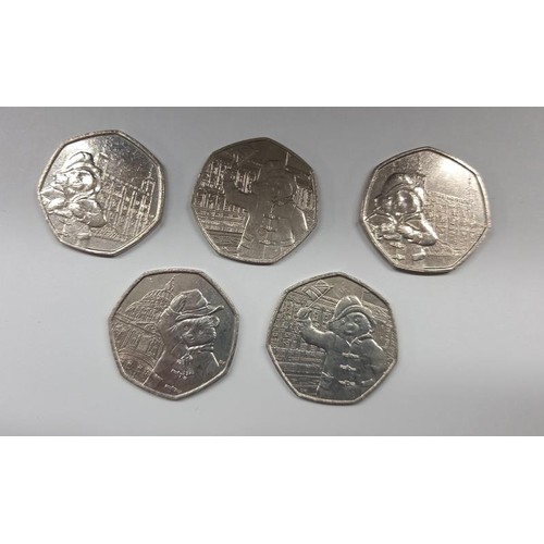 1162 - Twelve collectable Paddington Bear 50 pence coins (face value £6).