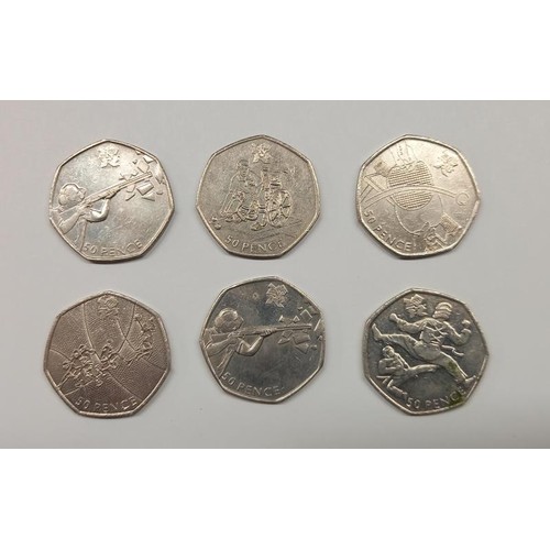 1163 - Twenty three collectable 2012 Olympics 50 pence coins (£11.50 face value).