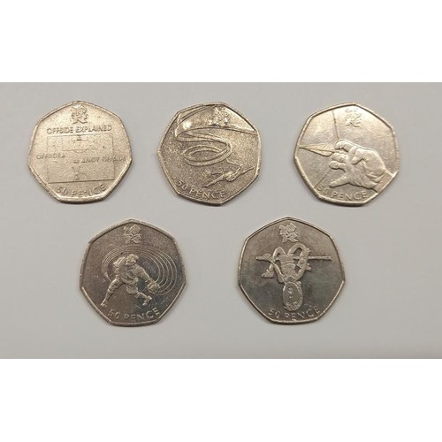 1163 - Twenty three collectable 2012 Olympics 50 pence coins (£11.50 face value).