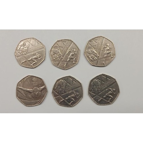 1165 - A quantity of collectable Commonwealth games 50p (£5 face value)and 2016 team GB Olympics 50p (£3.50... 