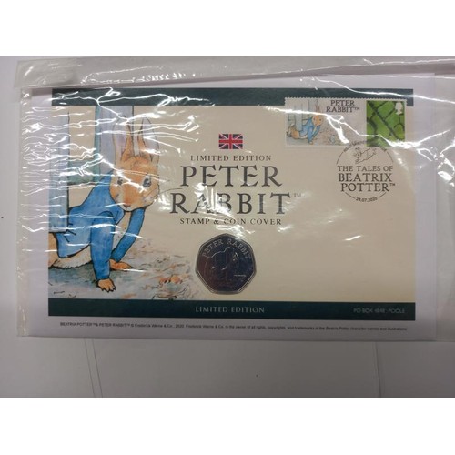 1170 - A Peter Pan, Beatrix Potter and The Pantomime 50 pence coin collections.