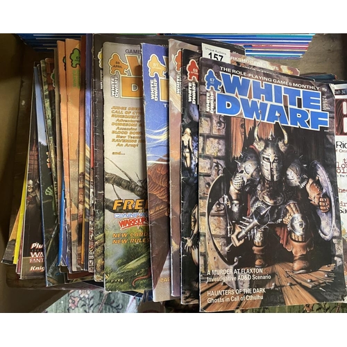 157 - A collection of approximately 35 White Dwarf magazines / comics