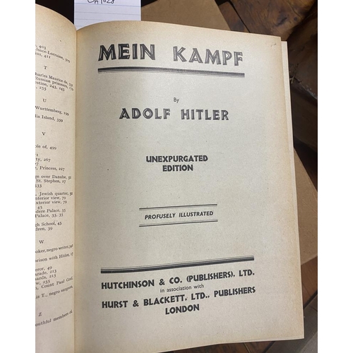 171 - Hutchinson Illustrated Edition of Mein Kampf by Adolf Hitler Unexpurgated Edition