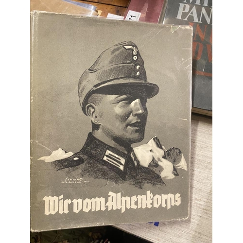 172 - Rare German and NAZI history books including Wir Vom Alpenkorps, Zeitgeschichte in Wort und Bild, Mi... 