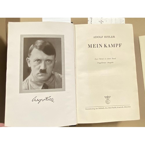 178 - A rare copy of Mein Kampf belonging to and signed by Arthur Seyss-Inquart