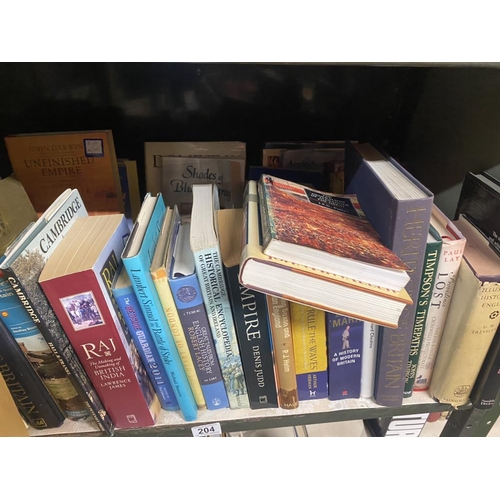 204 - A quantity of books on Heritage, British History including Domesday, Unfinished Empire etc (approx 2... 