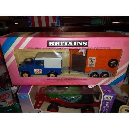 103 - Boxed die cast including Britain's 9593 Land Rover with horse box, Polistil, K & M & Alfa Romeao, Ma... 