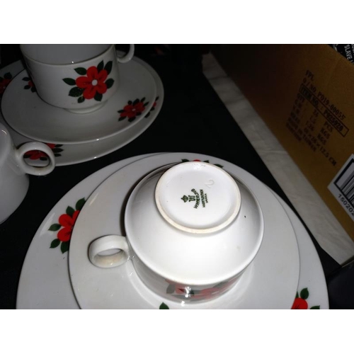 104 - 2 floral tea sets