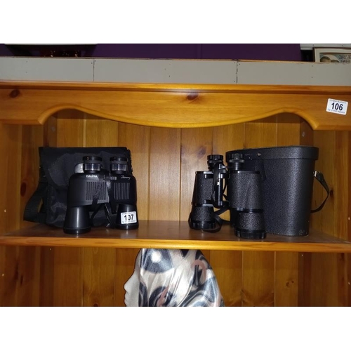 107 - 2 x binoculars Halina Discovery 10 x 40 & Regent 10 x 50