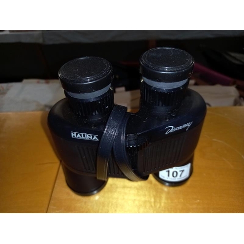 107 - 2 x binoculars Halina Discovery 10 x 40 & Regent 10 x 50