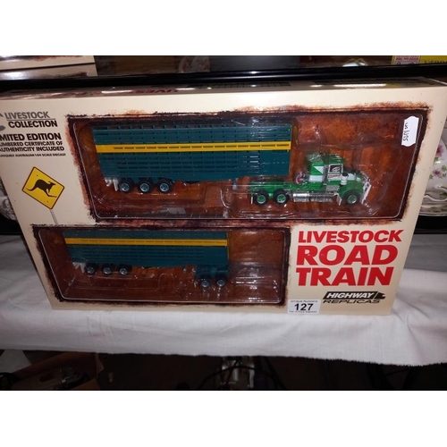 127 - A boxed limited edition Australian Highways replicas, livestock collections plus other boxed die cas... 