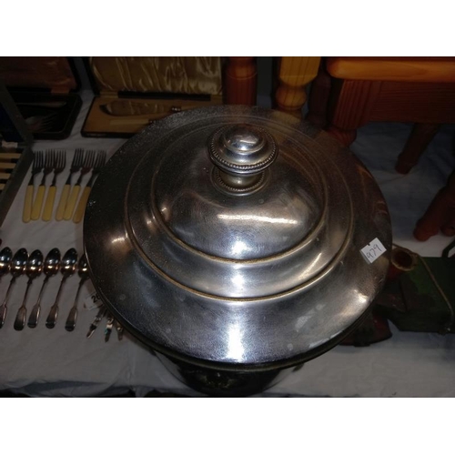 14 - A chrome plated coal bucket