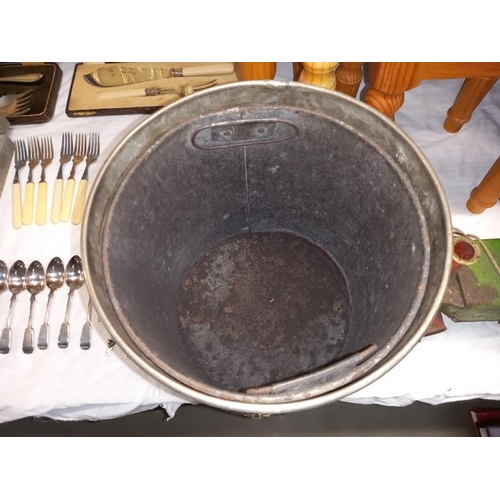 14 - A chrome plated coal bucket