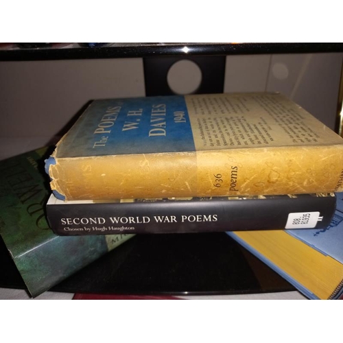 45 - A quantity of books on fiction and poetry including Ted Hughes poems for children, Kipling's verse i... 