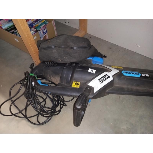 56 - A Mac Allister 3000w leaf blower in working order