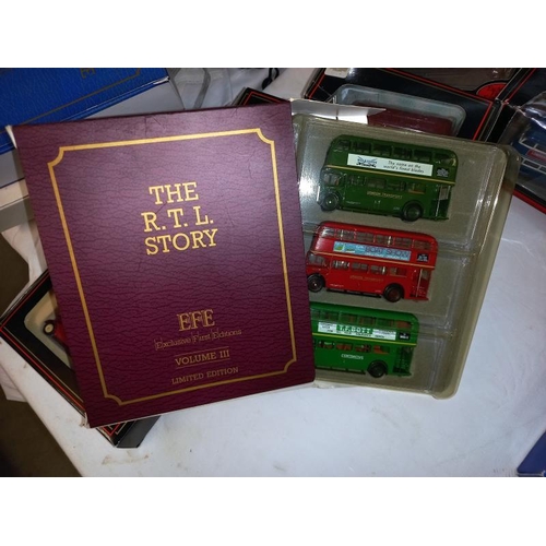 72 - A good selection of EFE exclusive first edition 1/76 scale model buses