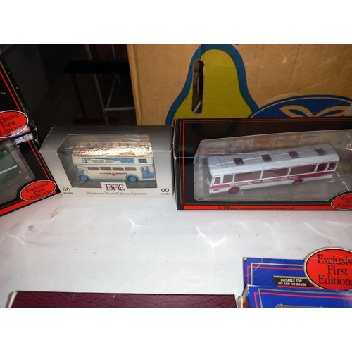 72 - A good selection of EFE exclusive first edition 1/76 scale model buses