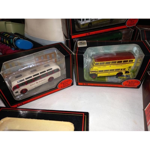 72 - A good selection of EFE exclusive first edition 1/76 scale model buses