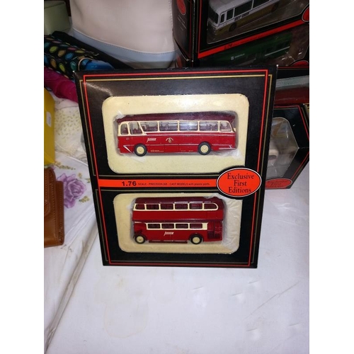 72 - A good selection of EFE exclusive first edition 1/76 scale model buses