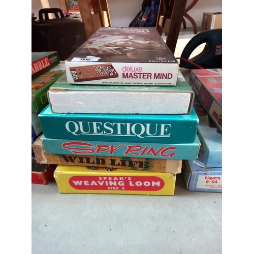 96 - A large collection of vintage board games etc, all unchecked