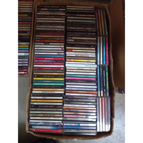 144 - A very large quantity of music CD's including singles, box sets & a quantity of cassettes (COLLECT O... 