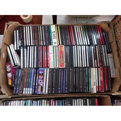 144 - A very large quantity of music CD's including singles, box sets & a quantity of cassettes (COLLECT O... 