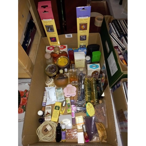 160 - A box of mixed cosmetics