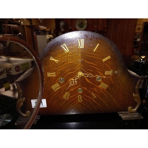 171 - A 1930's oak Westminster chime mantle clock