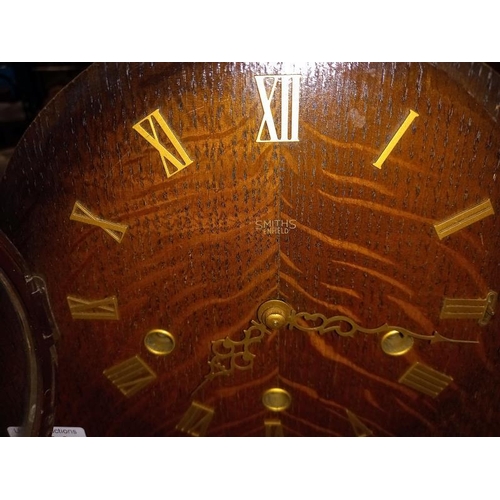 171 - A 1930's oak Westminster chime mantle clock