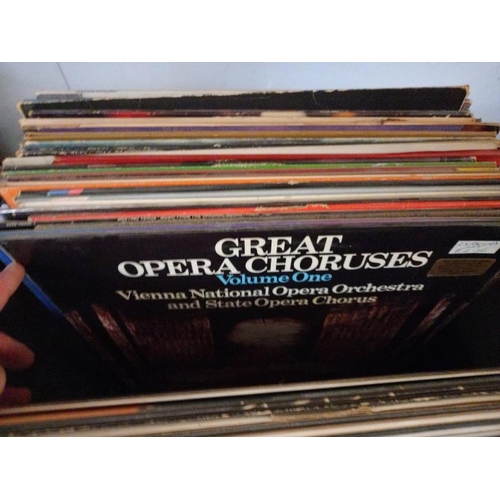 195 - A quantity of vinyl records including Andy Williams, opera & trumpet etc. (3 boxes)