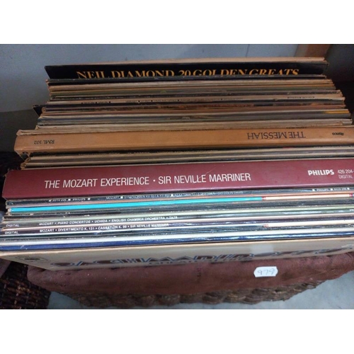 195 - A quantity of vinyl records including Andy Williams, opera & trumpet etc. (3 boxes)