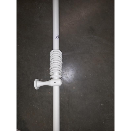 202 - A curtain pole, 222cm long (COLLECT ONLY)