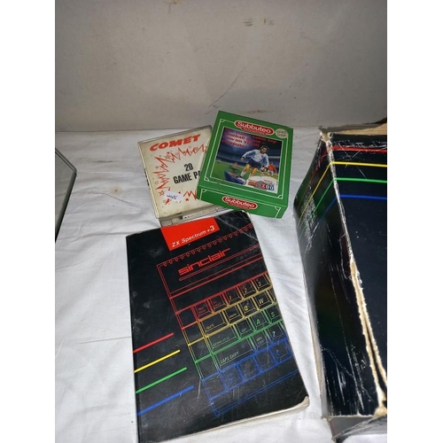 205 - A boxed ZX Spectrum 3 & quantity of games