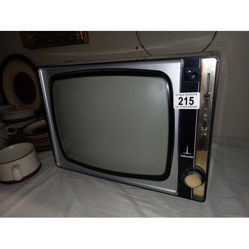 215 - A vintage Ferguson model number 3845 black & white portable television (COLLECT ONLY)