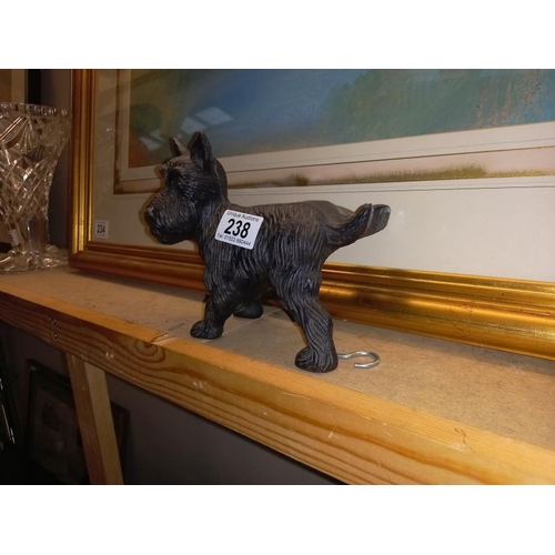 238 - A cast iron Scottie dog