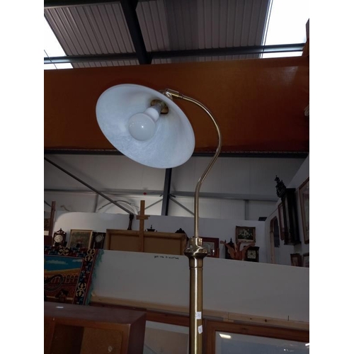 250 - A brass effect floor standing standard lamp (COLLECT ONLY)