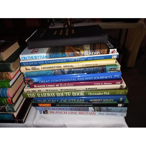 251 - A good selection of reference books on railways & trains etc.